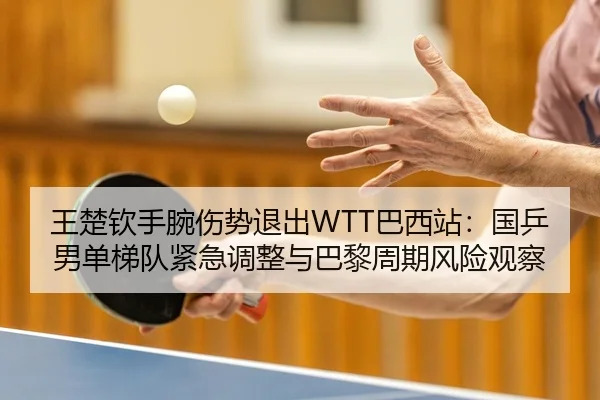 王楚钦手腕伤势退出WTT巴西站：国乒男单梯队紧急调整与巴黎周期风险观察